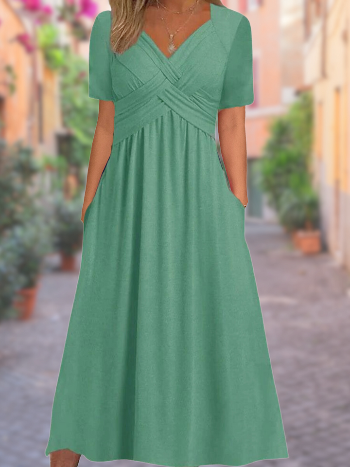 Fiona | Comfortable V-Neck Dress