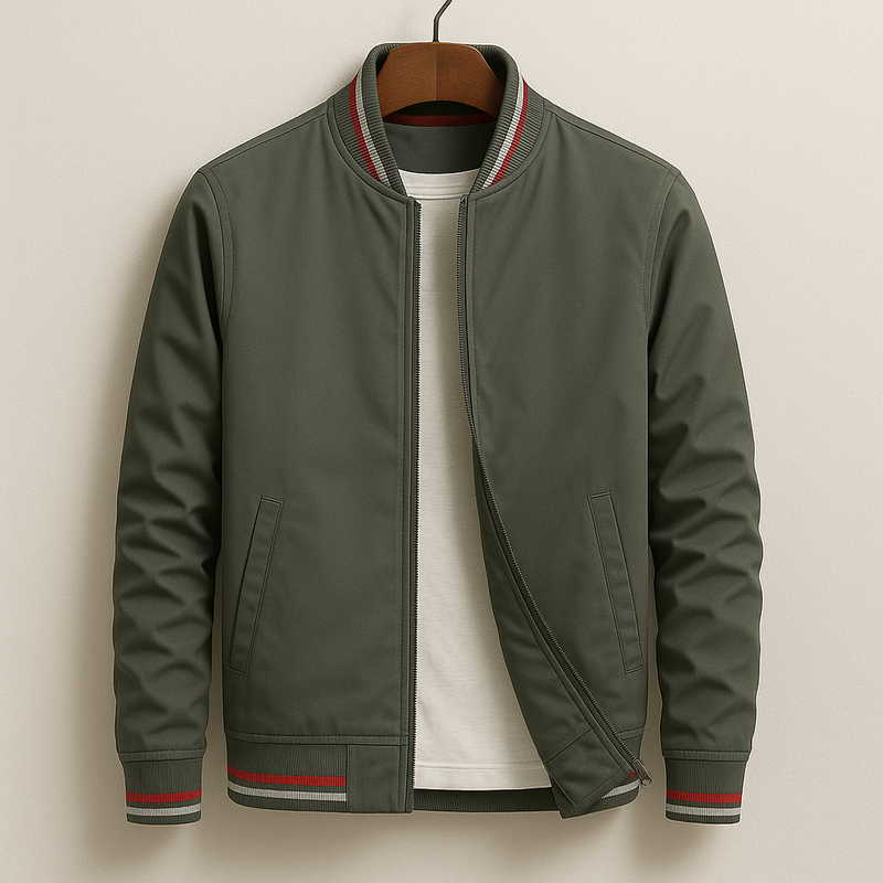 Jacob™ | Elegant Bomber Jacket with Stripes