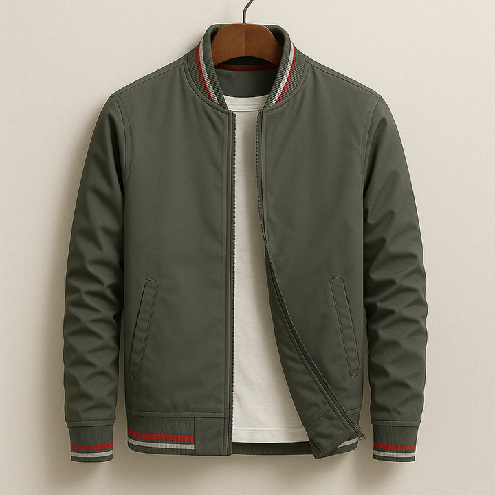 Jacob™ | Elegant Bomber Jacket with Stripes
