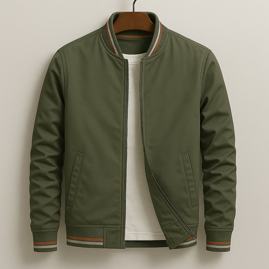 Jacob™ | Elegant Bomber Jacket with Stripes