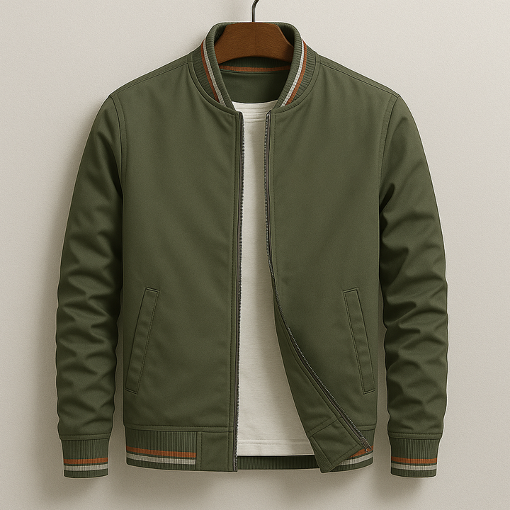 Jacob™ | Elegant Bomber Jacket with Stripes