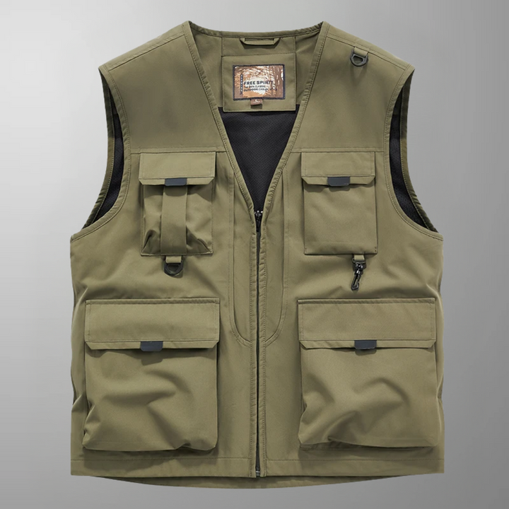 Jonathan- Multi-Pocket Breathable Outdoor Cargo Gilet