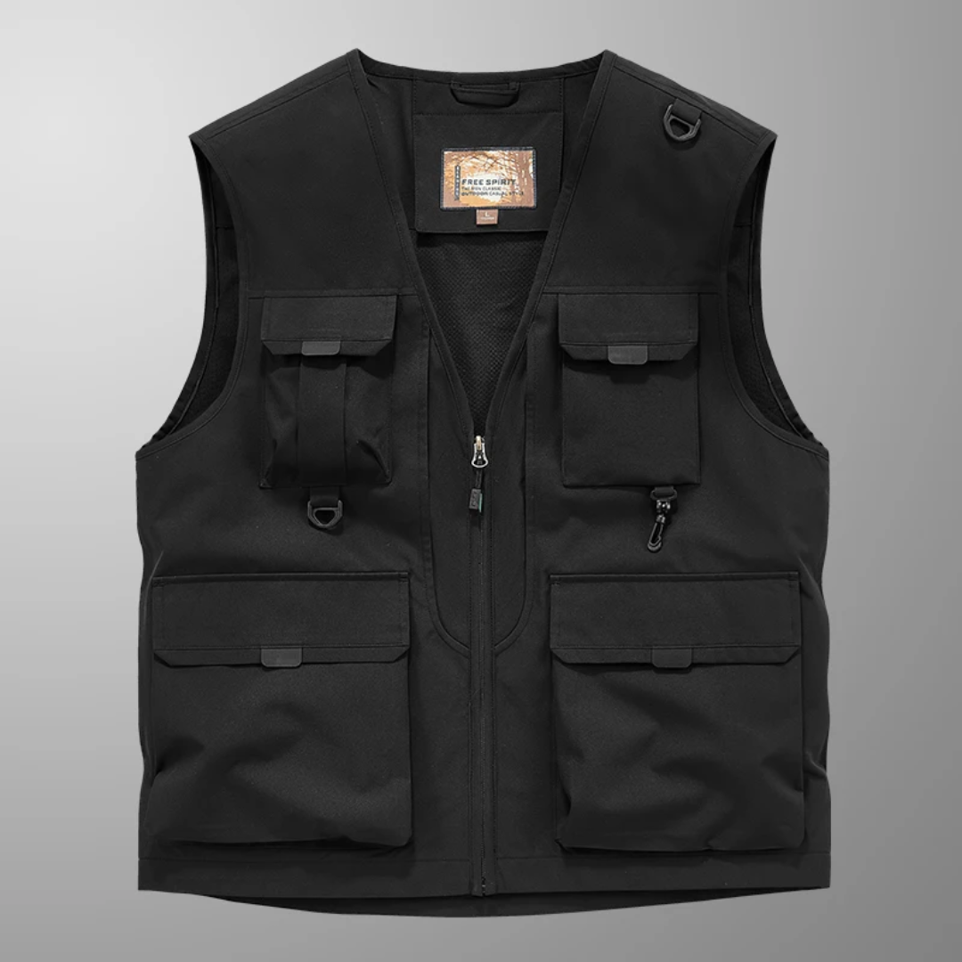 Jonathan- Multi-Pocket Breathable Outdoor Cargo Gilet