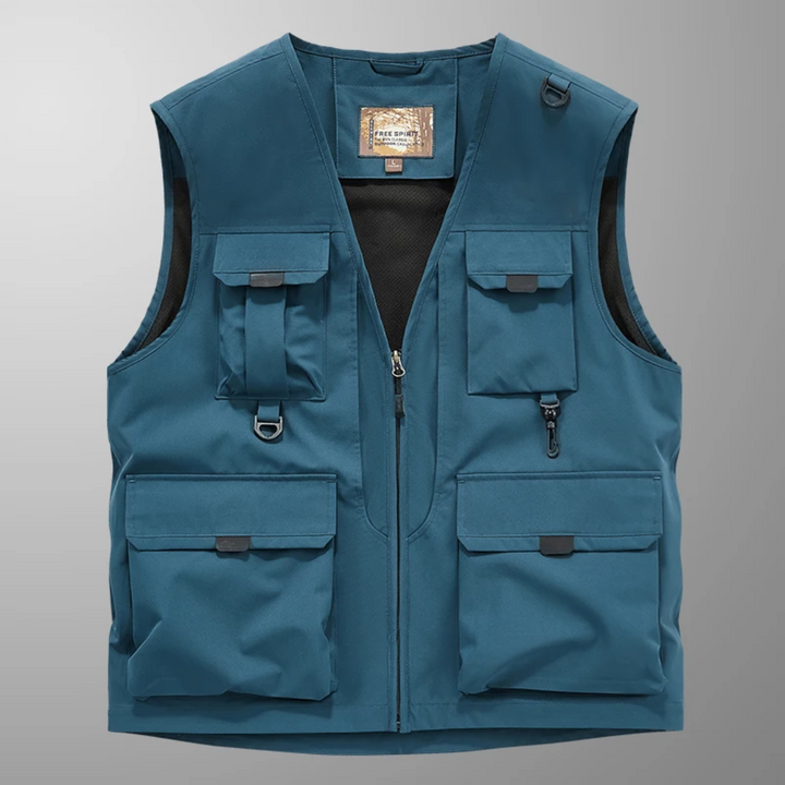Jonathan- Multi-Pocket Breathable Outdoor Cargo Gilet