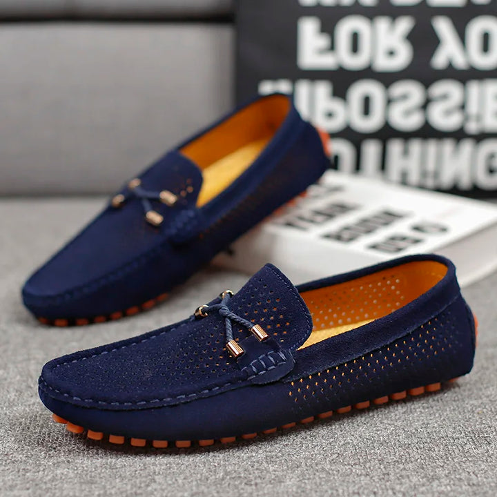 GIANNI | PERFORATED LEATHER LOAFERS