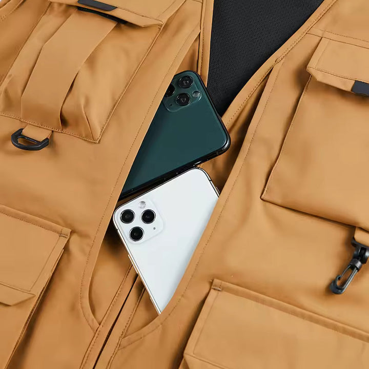 Jonathan- Multi-Pocket Breathable Outdoor Cargo Gilet