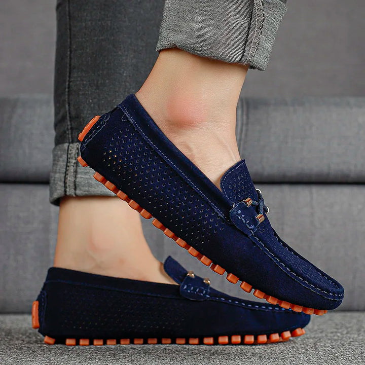 GIANNI | PERFORATED LEATHER LOAFERS