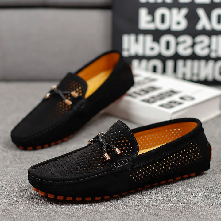 GIANNI | PERFORATED LEATHER LOAFERS