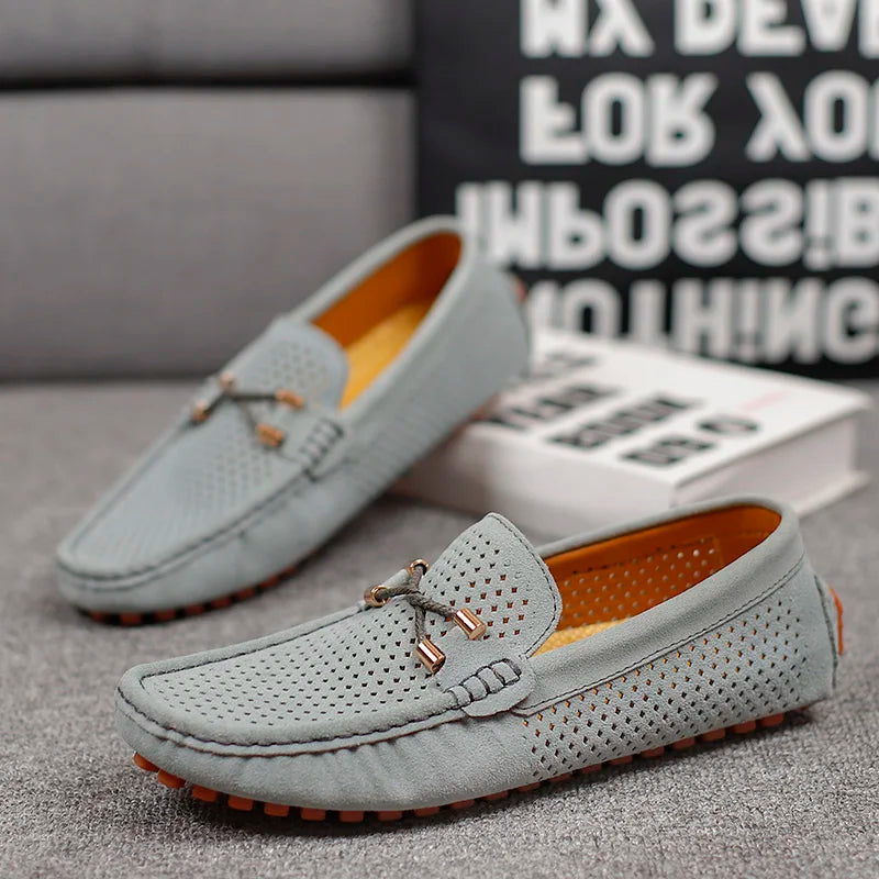 GIANNI | PERFORATED LEATHER LOAFERS