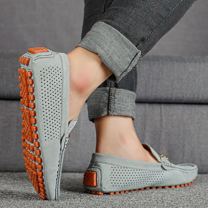 GIANNI | PERFORATED LEATHER LOAFERS