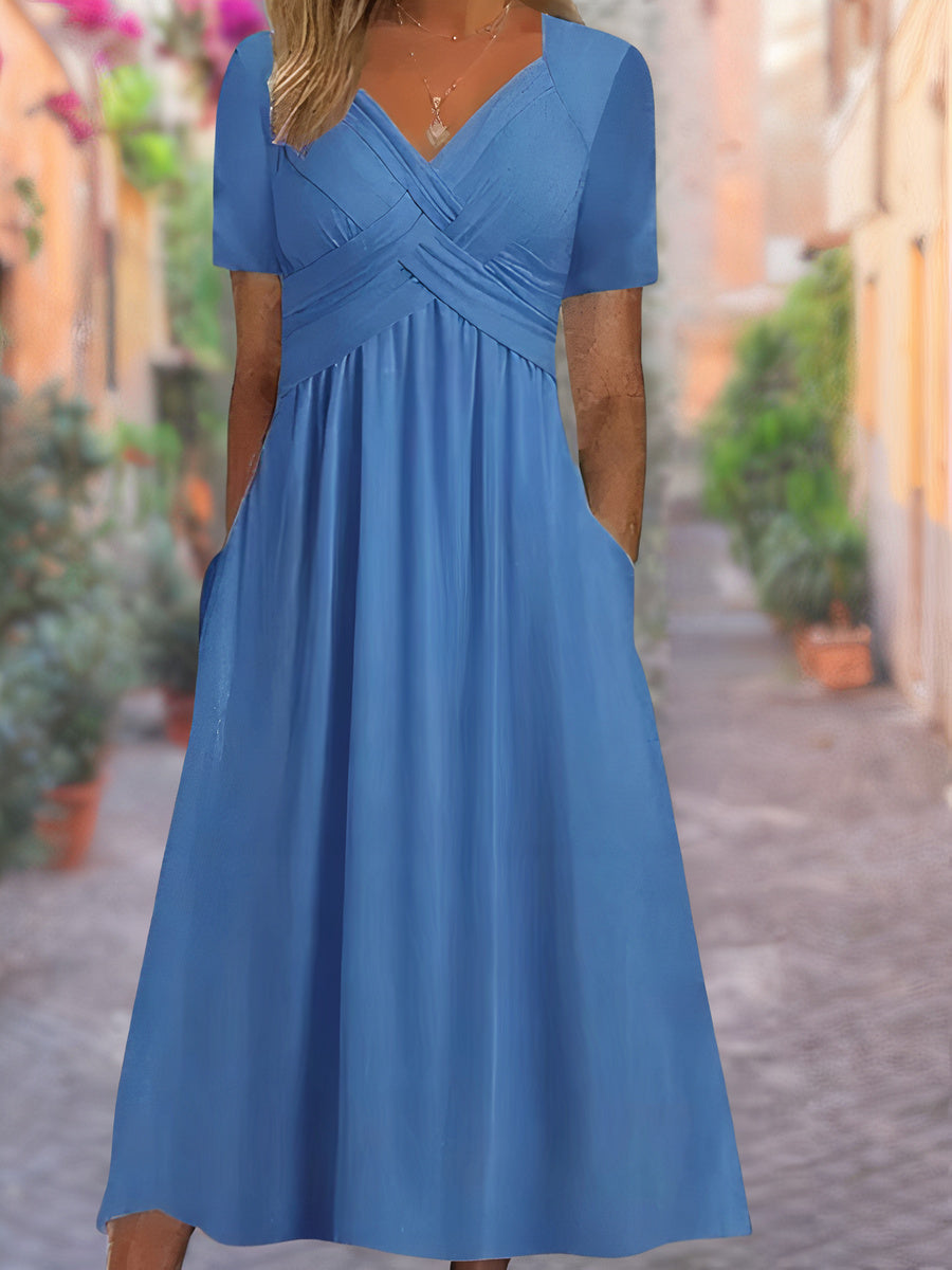 Fiona | Comfortable V-Neck Dress