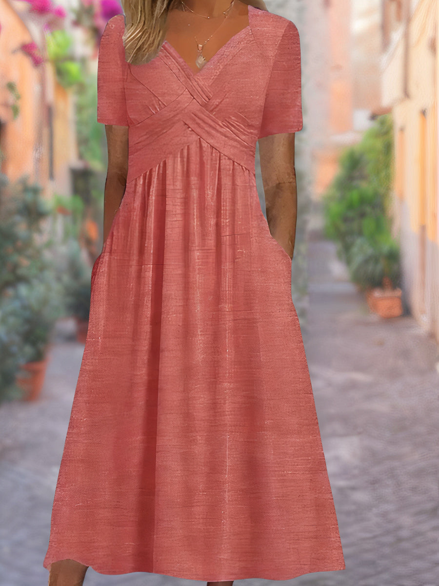Fiona | Comfortable V-Neck Dress