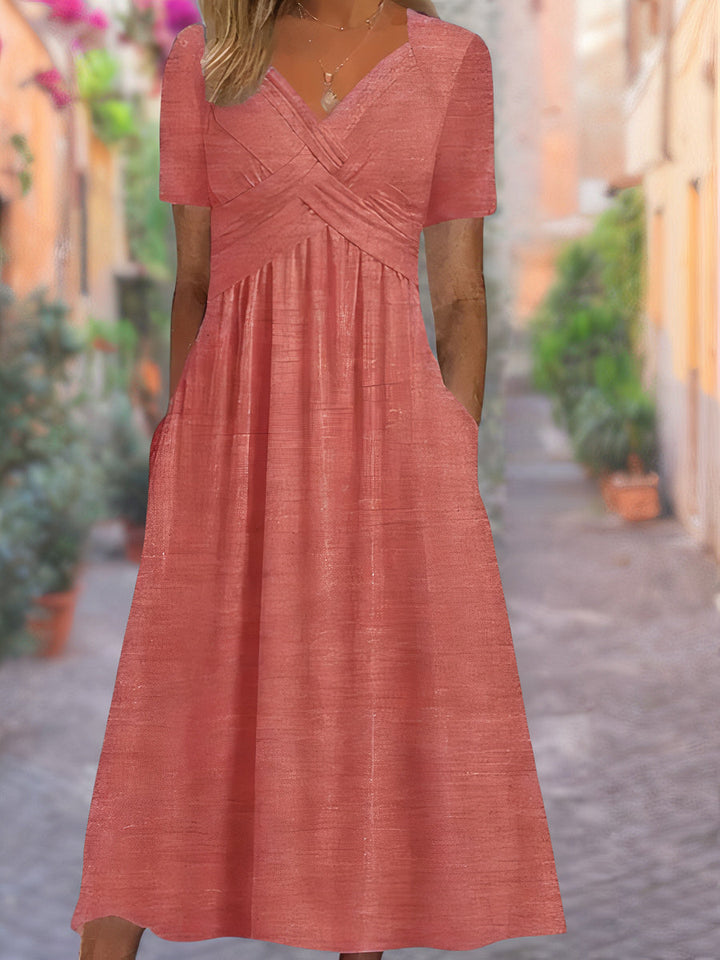 Fiona | Comfortable V-Neck Dress