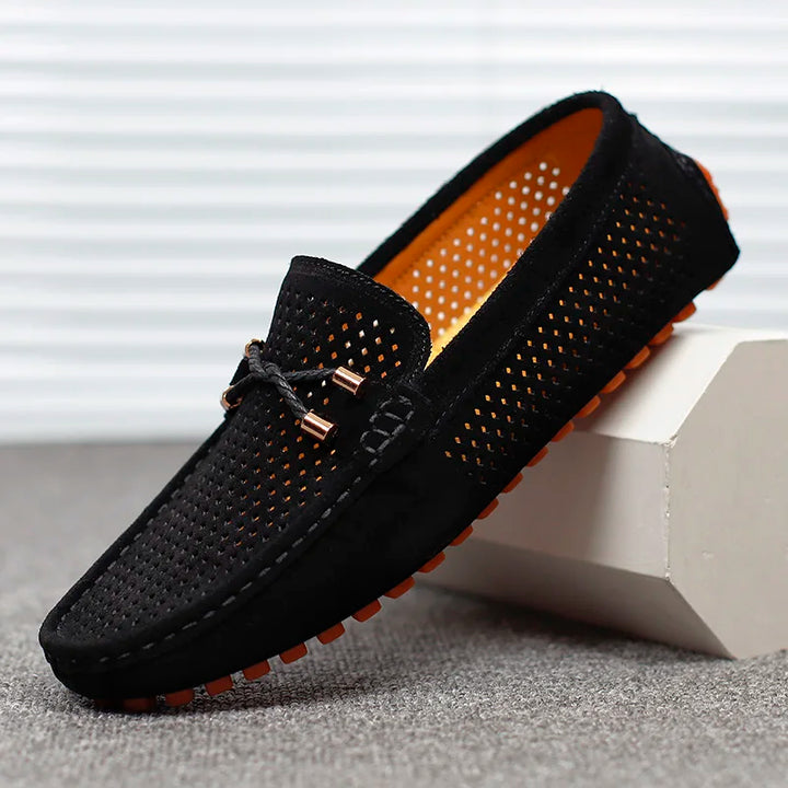 GIANNI | PERFORATED LEATHER LOAFERS