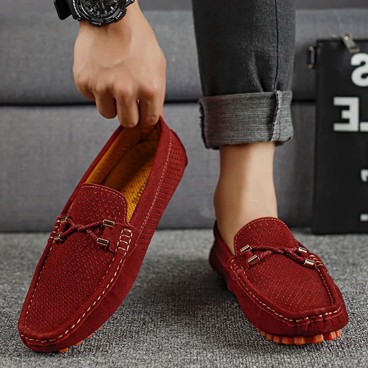 GIANNI | PERFORATED LEATHER LOAFERS