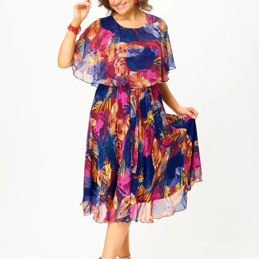 LILY | COMFORTABLE PLUS SIZE CHIFFON DRESS