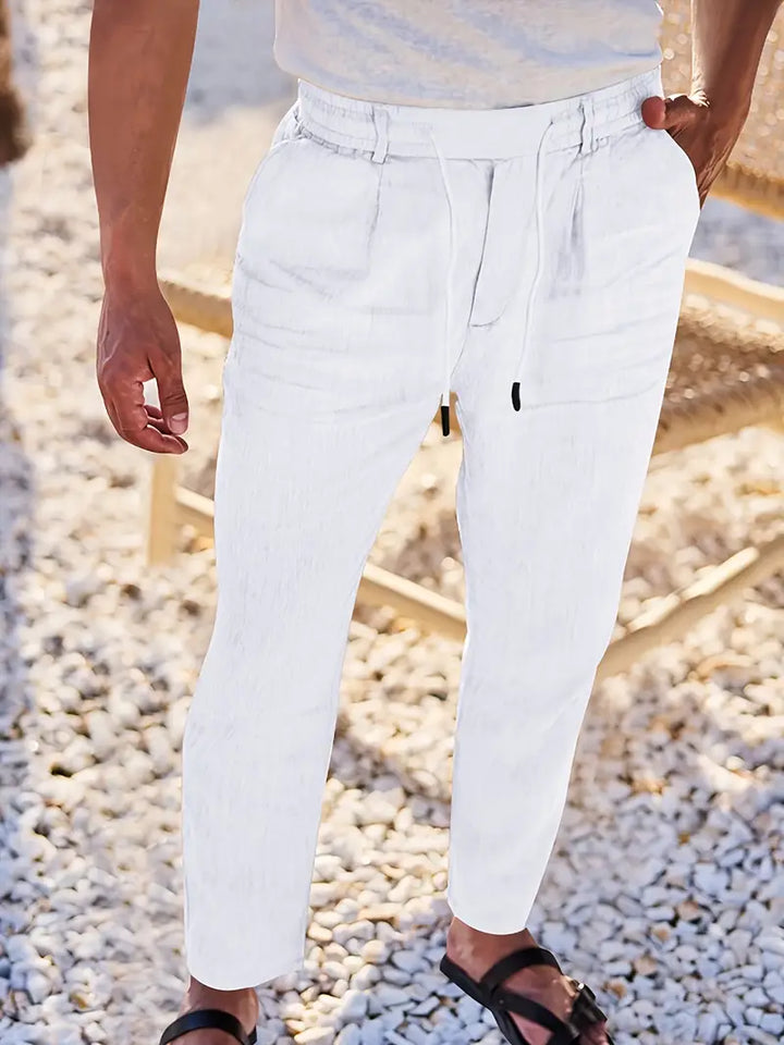 Daniel™ | Relaxed Fit Linen Pants with Drawstring
