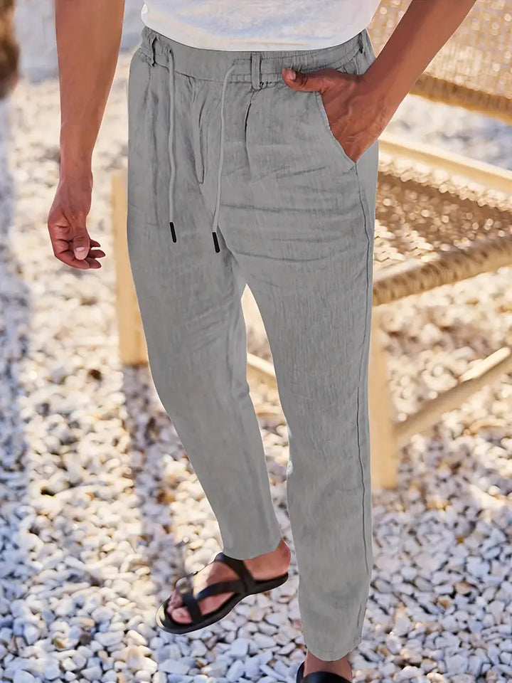 Daniel™ | Relaxed Fit Linen Pants with Drawstring
