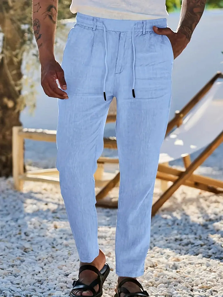 Daniel™ | Relaxed Fit Linen Pants with Drawstring