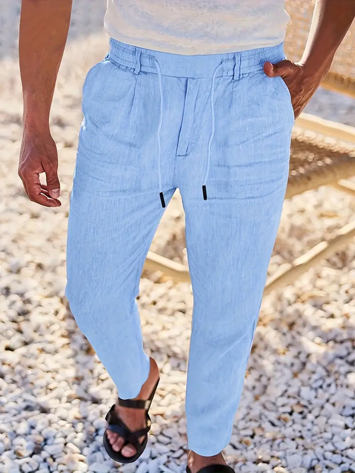 Daniel™ | Relaxed Fit Linen Pants with Drawstring