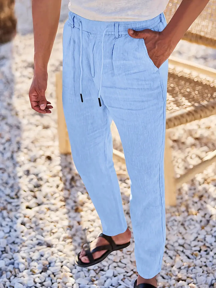 Daniel™ | Relaxed Fit Linen Pants with Drawstring